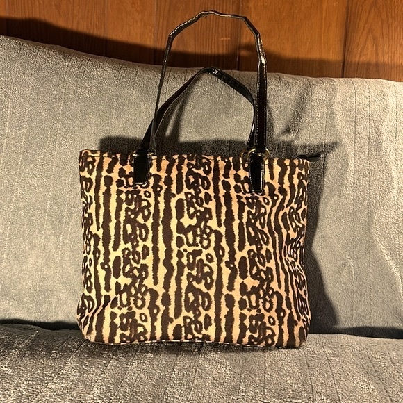 Coach Ocelot Print Nylon Bag - Picture 2 of 13